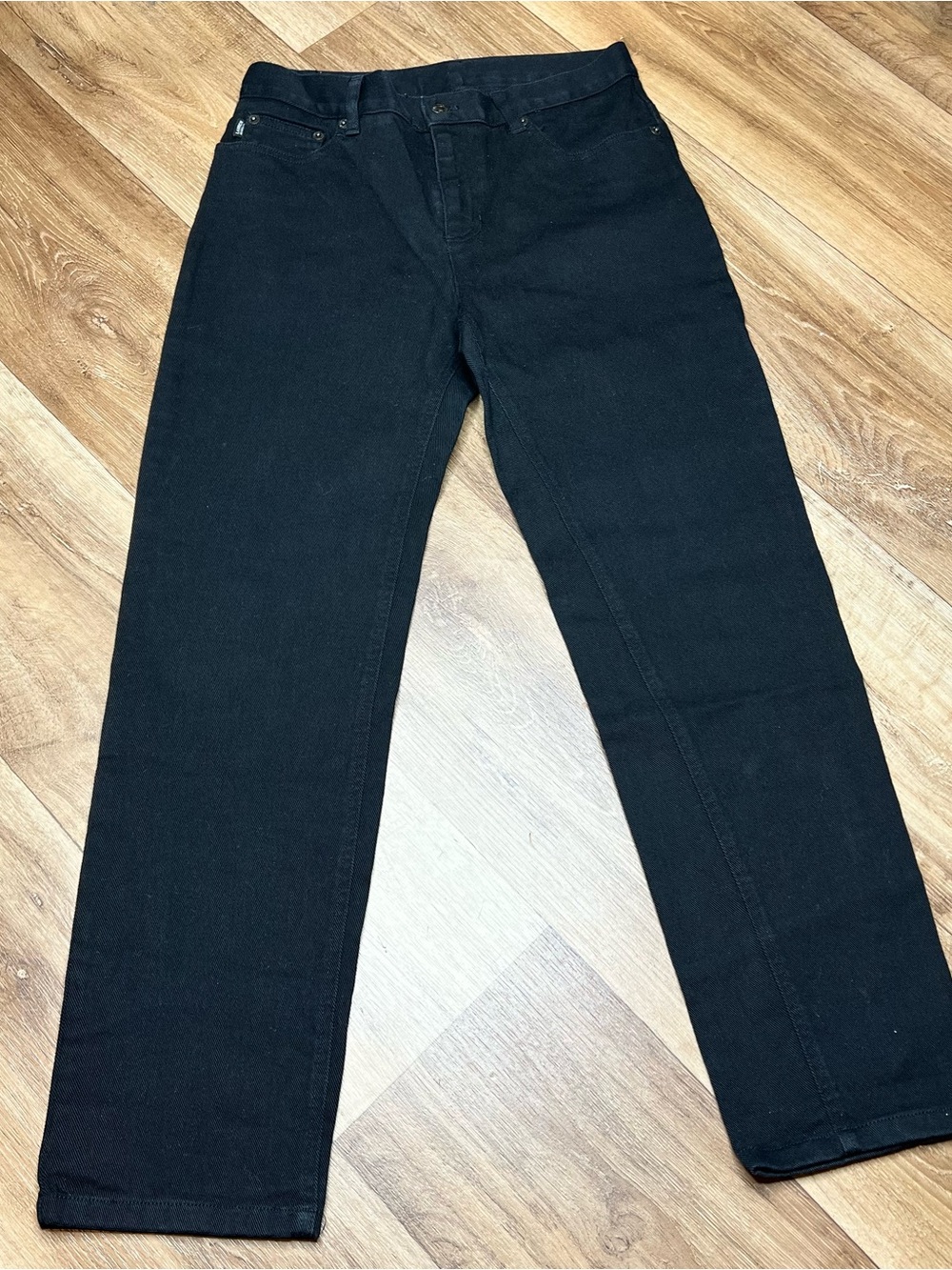 Lauren Jeans Co. Ralph Lauren Women's Size 4 Black Straight Denim Jeans